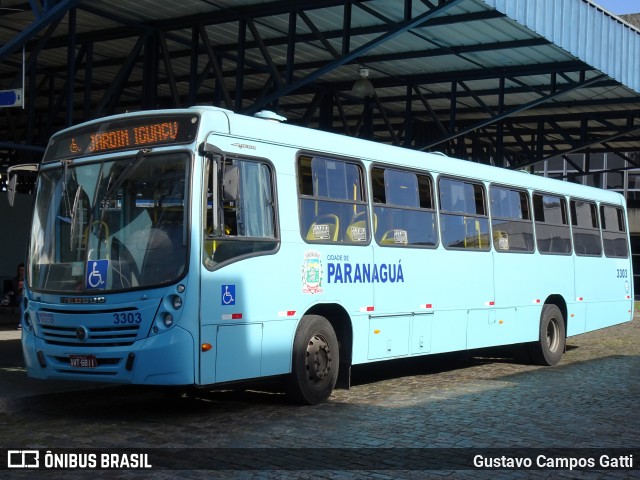 Viação Rocio 3303 na cidade de Paranaguá, Paraná, Brasil, por Gustavo Campos Gatti. ID da foto: 7881067.