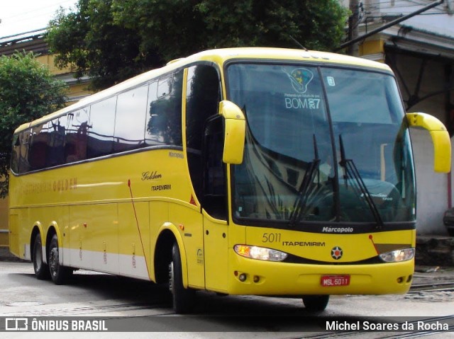 Viação Itapemirim 5011 na cidade de Rio de Janeiro, Rio de Janeiro, Brasil, por Michel Soares da Rocha. Número da foto: #7882463.