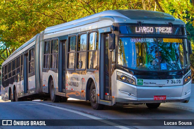 Viação Metrópole Paulista - Zona Sul 7 3850 na cidade de São Paulo, São Paulo, Brasil, por Lucas Sousa. ID da foto: 7882230.