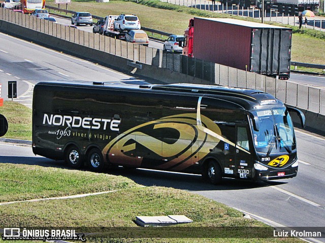 Expresso Nordeste 5130 na cidade de Aparecida, São Paulo, Brasil, por Luiz Krolman. ID da foto: 7884906.