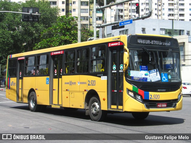 Mobibrasil São Lourenço >>> Mobi-PE 2.920 na cidade de Recife, Pernambuco, Brasil, por Gustavo Felipe Melo. ID da foto: 7882606.