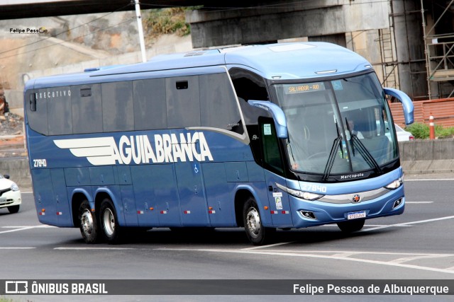 Viação Águia Branca 27840 na cidade de Salvador, Bahia, Brasil, por Felipe Pessoa de Albuquerque. Número da foto: #7884322.