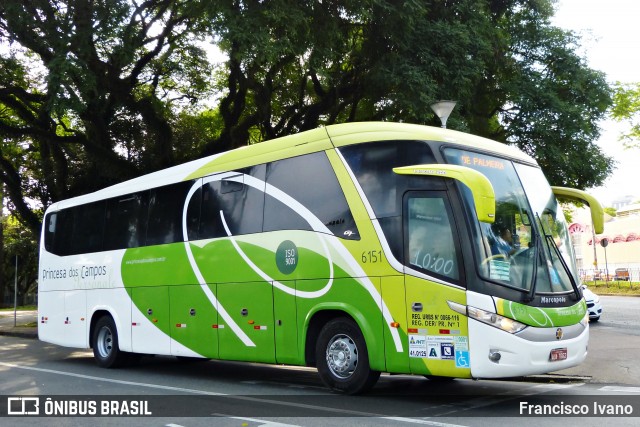 Expresso Princesa dos Campos 6151 na cidade de Curitiba, Paraná, Brasil, por Francisco Ivano. Número da foto: #7885810.