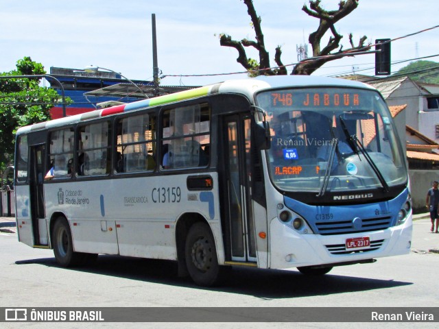 Transportes Barra C13159 na cidade de Rio de Janeiro, Rio de Janeiro, Brasil, por Renan Vieira. ID da foto: 7883668.