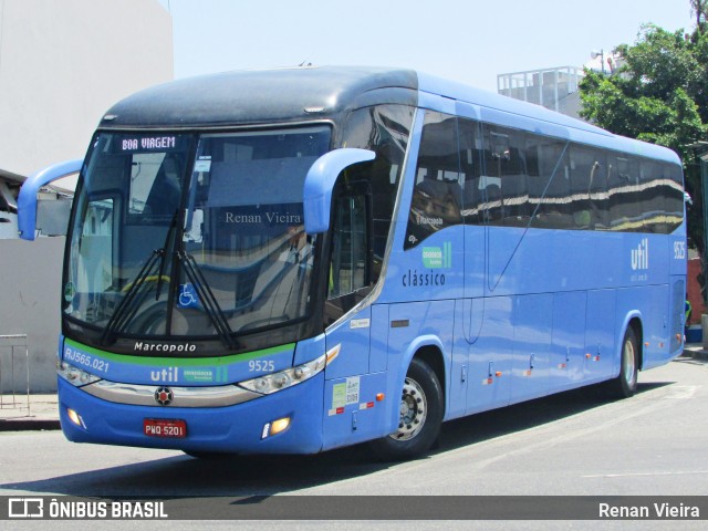 UTIL - União Transporte Interestadual de Luxo 9525 na cidade de Rio de Janeiro, Rio de Janeiro, Brasil, por Renan Vieira. ID da foto: 7883909.