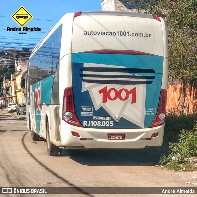 Auto Viação 1001 RJ 108.025 na cidade de Duque de Caxias, Rio de Janeiro, Brasil, por André Almeida. ID da foto: 7885812.