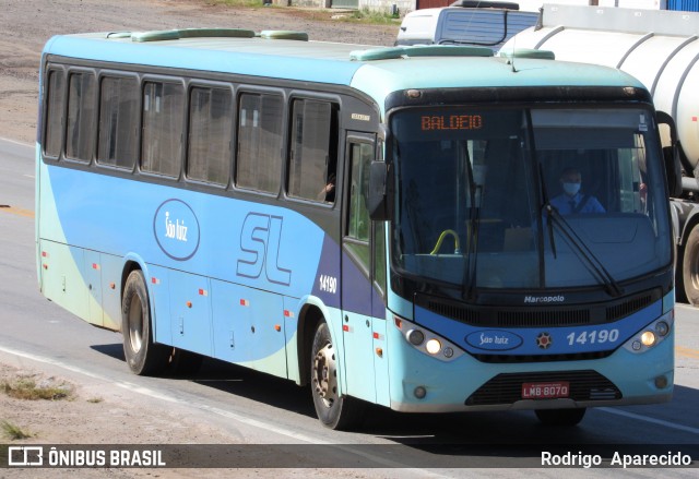Viação São Luiz 14190 na cidade de Conselheiro Lafaiete, Minas Gerais, Brasil, por Rodrigo  Aparecido. Número da foto: #7884866.