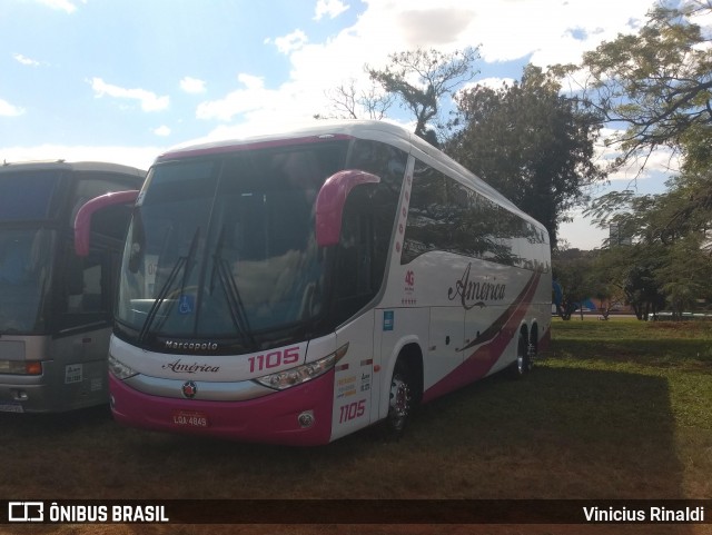 América Turismo 1105 na cidade de Londrina, Paraná, Brasil, por Vinicius Rinaldi. ID da foto: 7882796.