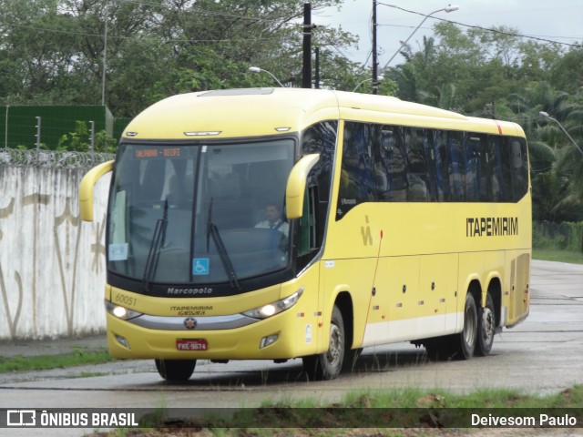 Viação Itapemirim 60051 na cidade de Recife, Pernambuco, Brasil, por Deivesom Paulo. Número da foto: #7883605.