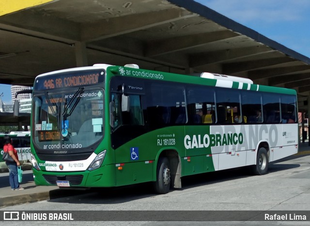 Viação Galo Branco RJ 181.028 na cidade de Niterói, Rio de Janeiro, Brasil, por Rafael Lima. Número da foto: #7882991.