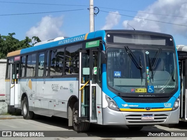 Viação Redentor C47686 na cidade de Rio de Janeiro, Rio de Janeiro, Brasil, por Jhonathan Barros. Número da foto: #7883206.