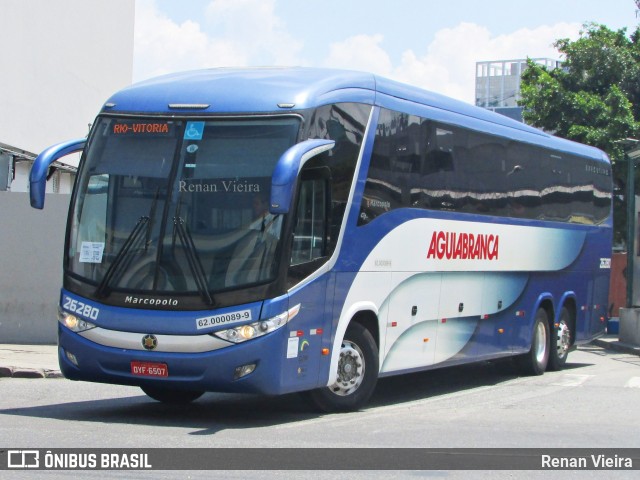 Viação Águia Branca 26280 na cidade de Rio de Janeiro, Rio de Janeiro, Brasil, por Renan Vieira. Número da foto: #7883843.