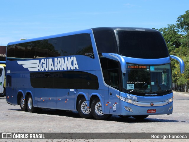 Viação Águia Branca 50190 na cidade de Vitória da Conquista, Bahia, Brasil, por Rodrigo Fonseca. Número da foto: #7884259.