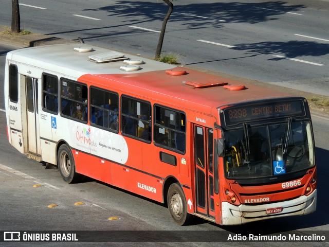 Viação Santa Edwiges 69866 na cidade de Belo Horizonte, Minas Gerais, Brasil, por Adão Raimundo Marcelino. ID da foto: 7885823.