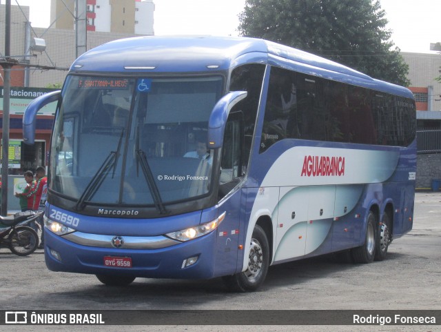Viação Águia Branca 26690 na cidade de Feira de Santana, Bahia, Brasil, por Rodrigo Fonseca. Número da foto: #7883855.