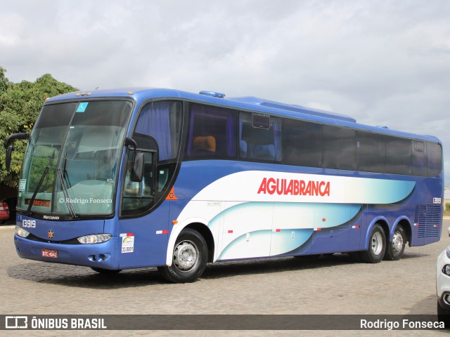 Viação Águia Branca 13919 na cidade de Vitória da Conquista, Bahia, Brasil, por Rodrigo Fonseca. ID da foto: 7884411.