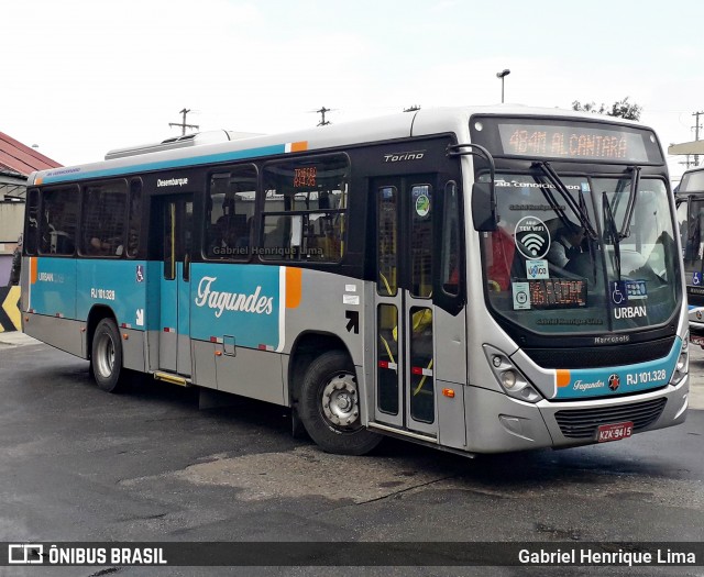 Auto Ônibus Fagundes RJ 101.328 na cidade de Niterói, Rio de Janeiro, Brasil, por Gabriel Henrique Lima. Número da foto: #7883672.