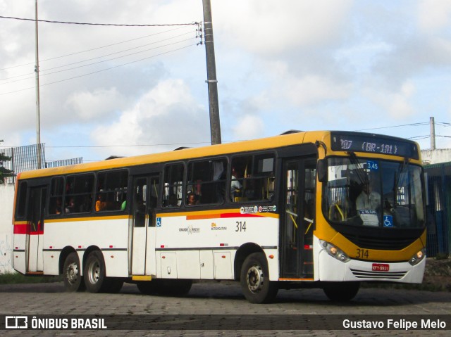 Empresa Metropolitana 314 na cidade de Recife, Pernambuco, Brasil, por Gustavo Felipe Melo. ID da foto: 7801892.