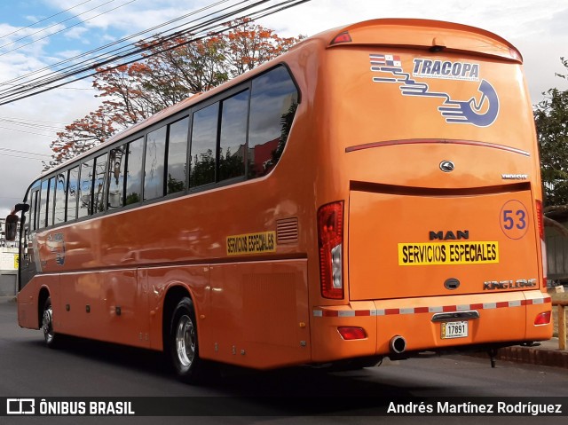 TRACOPA - Transportes Costarricenses Panameños 53 na cidade de La Uruca, San José, San José, Costa Rica, por Andrés Martínez Rodríguez. ID da foto: 7803083.