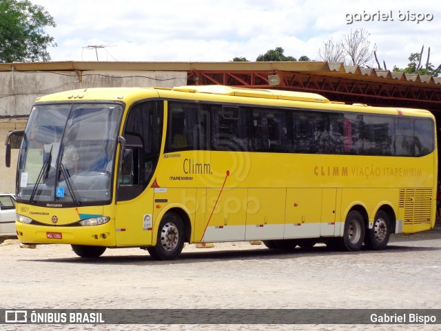 Viação Itapemirim 8821 na cidade de Vitória da Conquista, Bahia, Brasil, por Gabriel Bispo. Número da foto: #7800976.