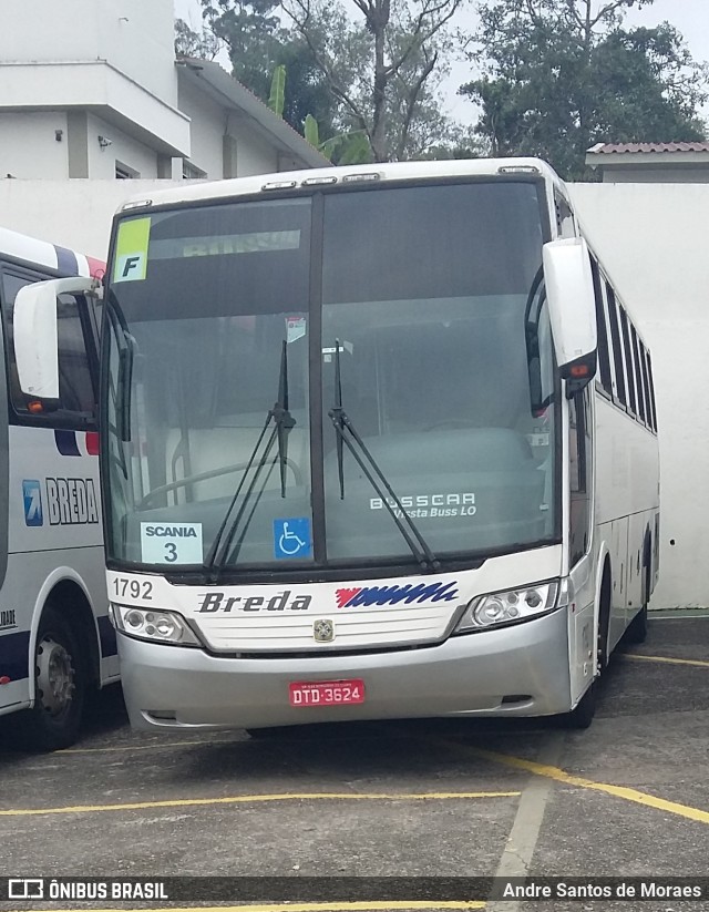 Breda Transportes e Serviços 1792 na cidade de Ribeirão Pires, São Paulo, Brasil, por Andre Santos de Moraes. Número da foto: #7803308.