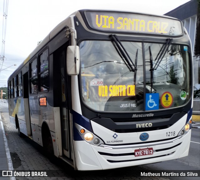 Viação Sul Fluminense 1218 na cidade de Volta Redonda, Rio de Janeiro, Brasil, por Matheus Martins da Silva. Número da foto: #7801157.