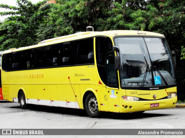 Viação Itapemirim 5403 na cidade de São Paulo, São Paulo, Brasil, por Alexandre Promenzio. ID da foto: 7804710.