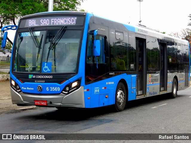 Viação Paratodos > São Jorge > Metropolitana São Paulo > Mobibrasil 6 3569 na cidade de São Paulo, São Paulo, Brasil, por Rafael Santos. Número da foto: #7806808.