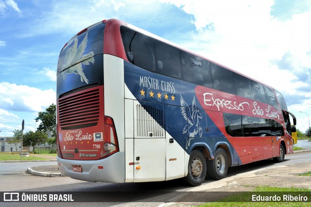 Expresso São Luiz 7700 na cidade de Brasília, Distrito Federal, Brasil, por Eduardo Ribeiro. ID da foto: 7804830.