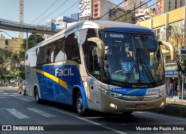 Fácil Transportes e Turismo RJ 140.012 na cidade de Aparecida, São Paulo, Brasil, por Vicente de Paulo Alves. Número da foto: #7807781.