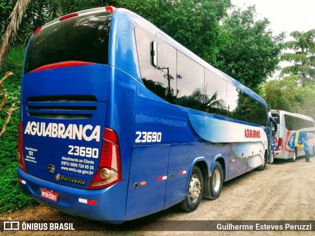 Viação Águia Branca 23690 na cidade de São Paulo, São Paulo, Brasil, por Guilherme Esteves Peruzzi. Número da foto: #7809636.