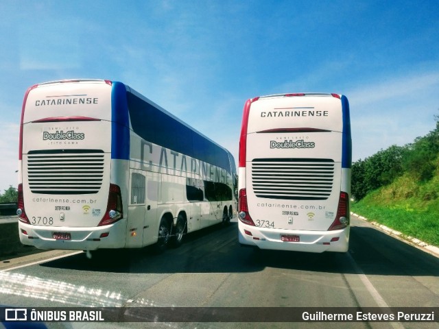 Auto Viação Catarinense 3734 na cidade de Joinville, Santa Catarina, Brasil, por Guilherme Esteves Peruzzi. Número da foto: #7809559.