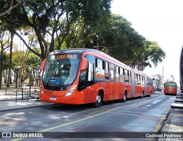 Transporte Coletivo Glória BE722 na cidade de Curitiba, Paraná, Brasil, por Cadmiel Pedroso. Número da foto: #7807450.