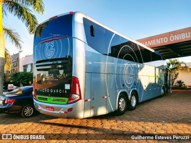 Viação Garcia 8535 na cidade de Perobal, Paraná, Brasil, por Guilherme Esteves Peruzzi. ID da foto: 7809449.