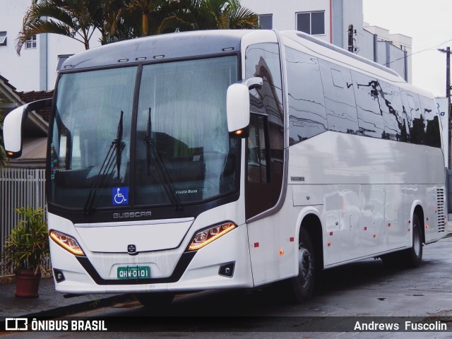 Busscar Ônibus TESTE na cidade de Joinville, Santa Catarina, Brasil, por Andrews  Fuscolin. Número da foto: #7809124.