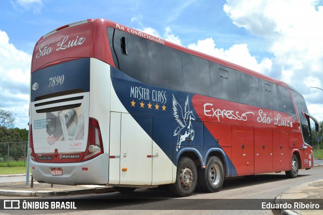 Expresso São Luiz 7890 na cidade de Brasília, Distrito Federal, Brasil, por Eduardo Ribeiro. Número da foto: #7811859.