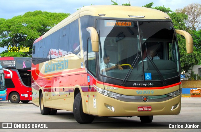 Auto Viação Goianésia 192003-9 na cidade de Goiânia, Goiás, Brasil, por Carlos Júnior. ID da foto: 7812344.