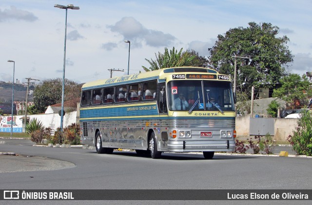 Viação Cometa 7455 na cidade de Poços de Caldas, Minas Gerais, Brasil, por Lucas Elson de Oliveira. ID da foto: 7811417.