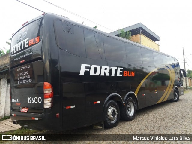 ForteBus Turismo 12600 na cidade de Divinópolis, Minas Gerais, Brasil, por Marcus Vinicius Lara Silva. ID da foto: 7812810.