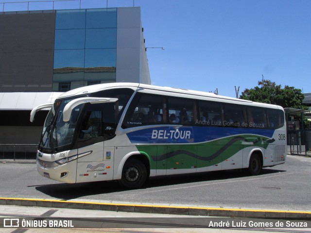 Bel-Tour Transportes e Turismo 308 na cidade de Rio de Janeiro, Rio de Janeiro, Brasil, por André Luiz Gomes de Souza. ID da foto: 7812069.