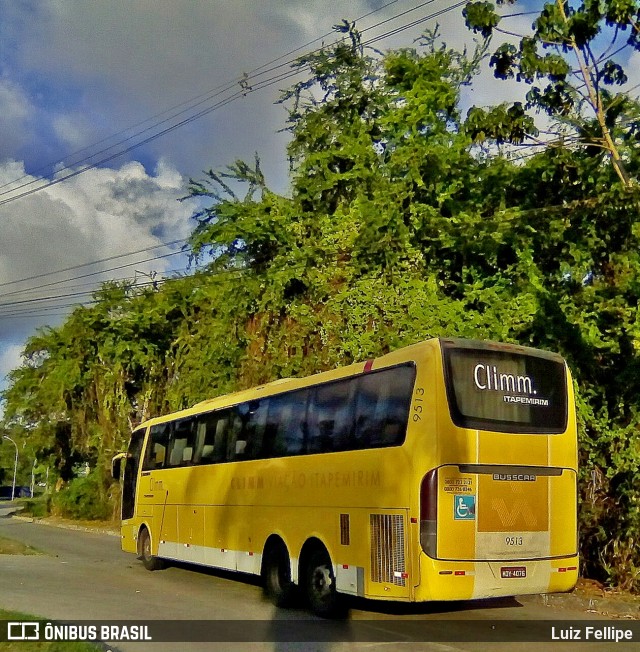 Viação Itapemirim 9513 na cidade de Recife, Pernambuco, Brasil, por Luiz Fellipe. ID da foto: 7813353.