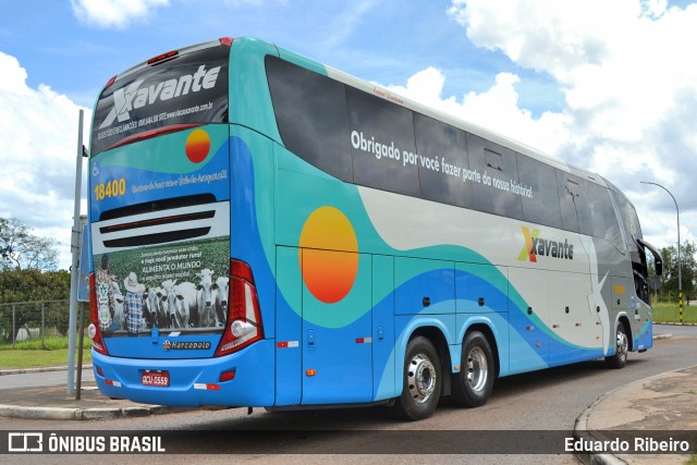 Viação Xavante 18400 na cidade de Brasília, Distrito Federal, Brasil, por Eduardo Ribeiro. Número da foto: #7811876.