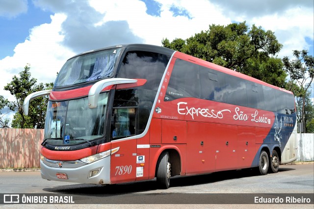 Expresso São Luiz 7890 na cidade de Brasília, Distrito Federal, Brasil, por Eduardo Ribeiro. ID da foto: 7811855.