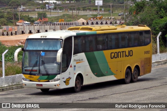 Empresa Gontijo de Transportes 14110 na cidade de Aracaju, Sergipe, Brasil, por Rafael Rodrigues Forencio. ID da foto: 7811173.