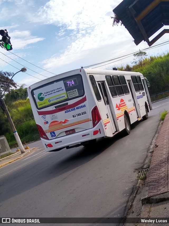 Viação Agulhas Negras rj 169.035 na cidade de Volta Redonda, Rio de Janeiro, Brasil, por Wesley Lucas. ID da foto: 7810547.