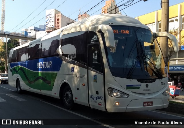 Bel-Tour Transportes e Turismo 385 na cidade de Aparecida, São Paulo, Brasil, por Vicente de Paulo Alves. ID da foto: 7814842.