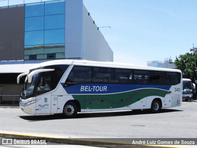 Bel-Tour Transportes e Turismo 340 na cidade de Rio de Janeiro, Rio de Janeiro, Brasil, por André Luiz Gomes de Souza. ID da foto: 7815230.