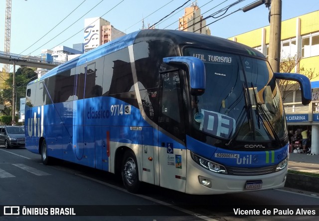 UTIL - União Transporte Interestadual de Luxo 9714 na cidade de Aparecida, São Paulo, Brasil, por Vicente de Paulo Alves. Número da foto: #7814804.
