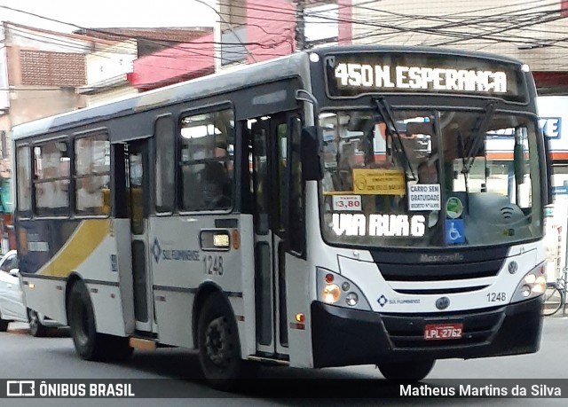 Viação Sul Fluminense 1248 na cidade de Volta Redonda, Rio de Janeiro, Brasil, por Matheus Martins da Silva. ID da foto: 7814605.