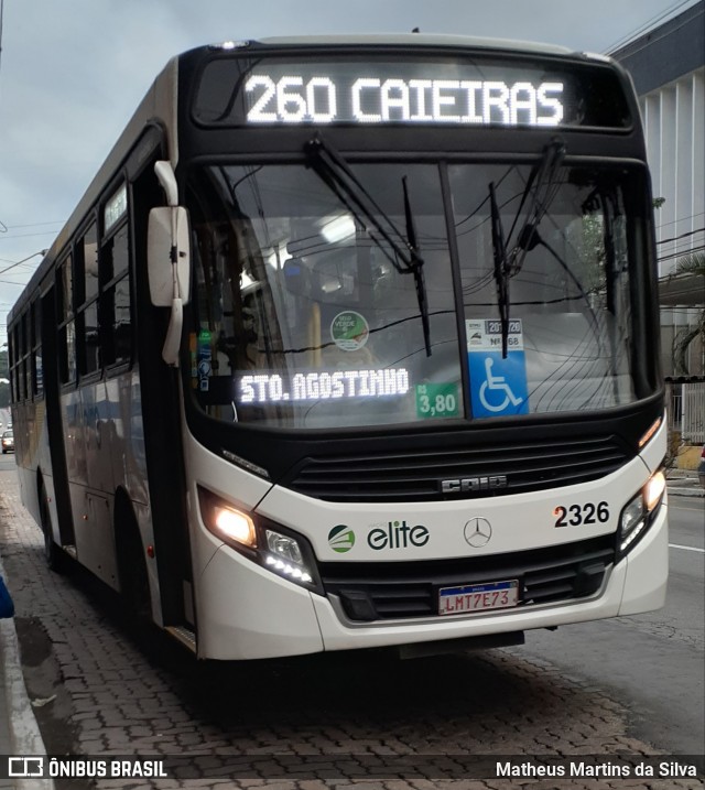 Viação Elite 2326 na cidade de Volta Redonda, Rio de Janeiro, Brasil, por Matheus Martins da Silva. Número da foto: #7814754.